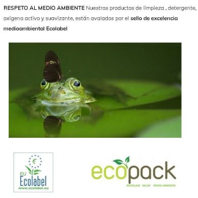 lavaneta lavanderia alcoy sello de excelencia medioambiental Ecolabel